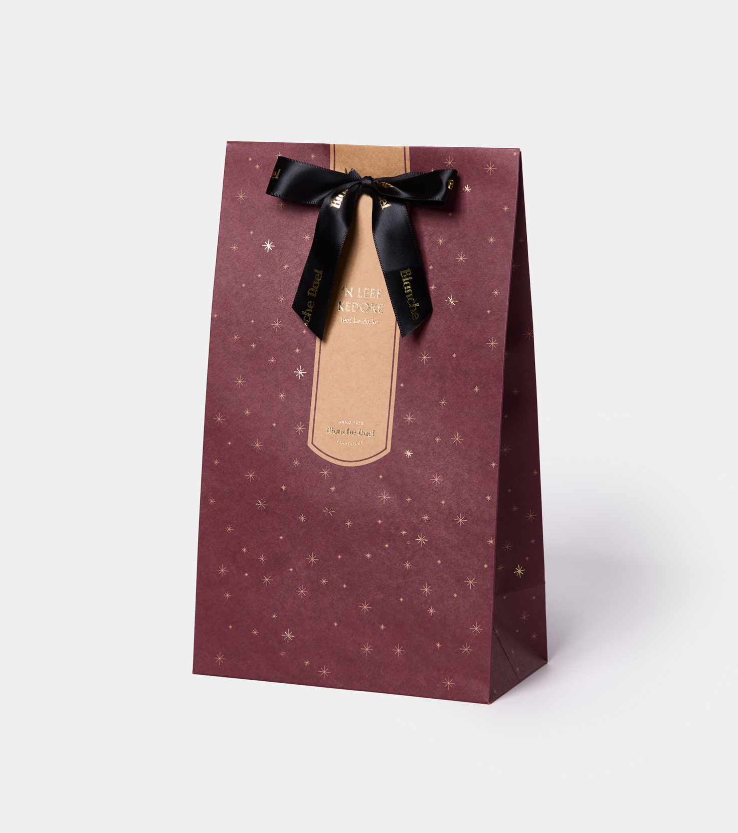 Feestdagen Cadeauzak met strik